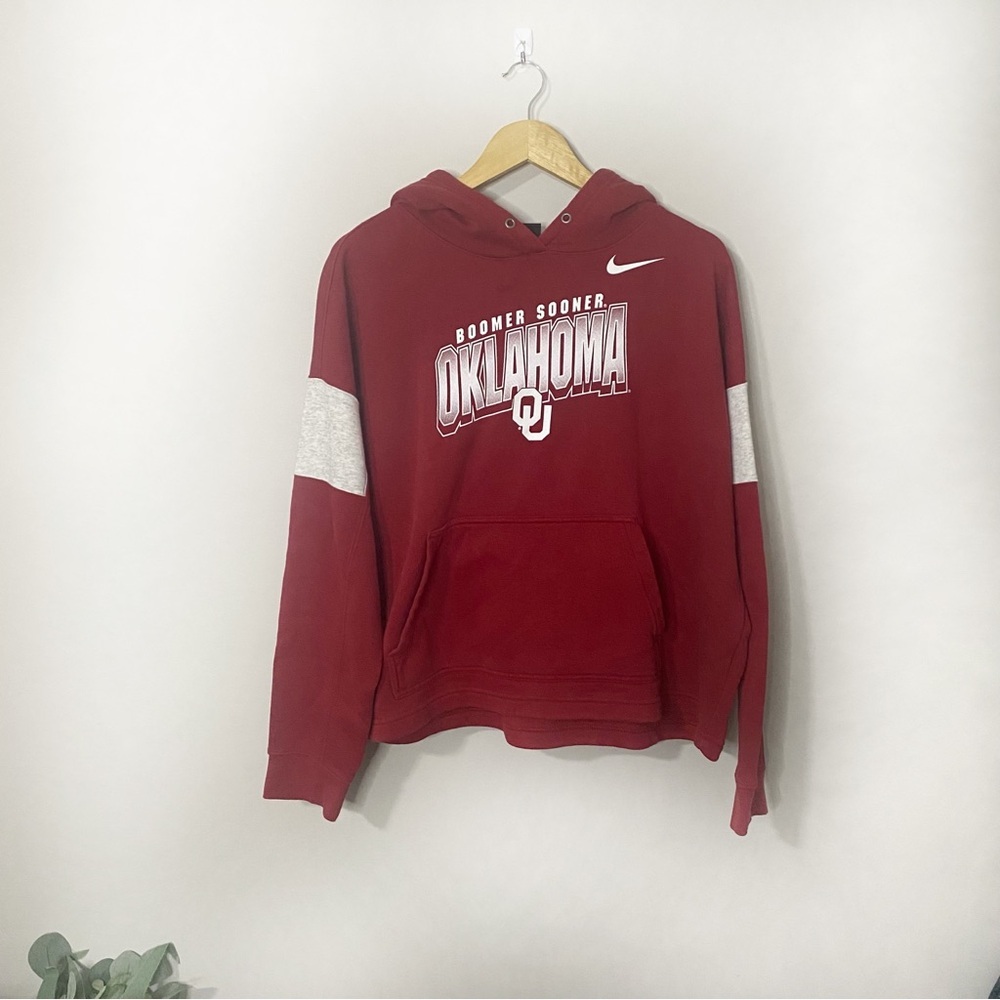 [Nike] Oklahoma Boomer Sooner University Hoodie Sweatshirt